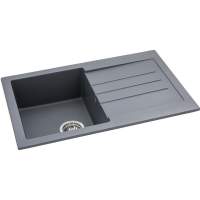 Abode Xcite 1.5 Bowl & Drainer Granite Inset Kitchen Sink - Frost White