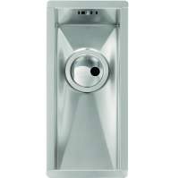 Abode Matrix R0 Square 0.5 Bowl Undermount Kitchen Sink - Stainless Steel 160mm