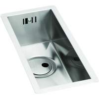Abode Zero 1 Bowl & Drainer Granite Inset Kitchen Sink - White