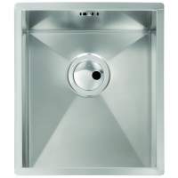 Abode Matrix R0 Square 1 Bowl Undermount Kitchen Sink - Stainless Steel 340mm