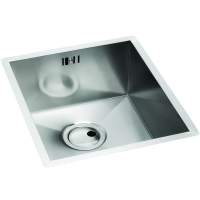 Abode Matrix R0 Square 0.5 Bowl Undermount Kitchen Sink - Stainless Steel 160mm