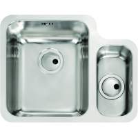Abode Mikro 1.5 Bowl & Drainer Inset Kitchen Sink - Stainless Steel