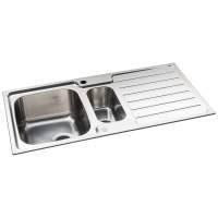 Abode Mikro 1 Bowl & Drainer Inset Kitchen Sink - Stainless Steel