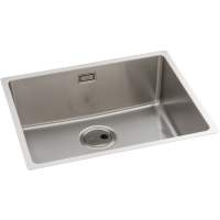 Abode Ixis Compact 1 Bowl & Drainer Inset Kitchen Sink - Stainless Steel