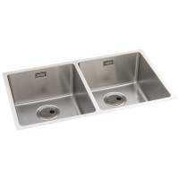 Abode Verve 1 Bowl & Drainer Inset Kitchen Sink - Stainless Steel