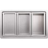 Abode Neron 1.5 Bowl & Drainer Inset Kitchen Sink - Stainless Steel
