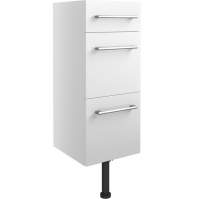 Abacot 300mm 3 Drawer Unit - White Gloss