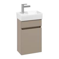 Villeroy & Boch Arto 360 Cloakroom Vanity Unit With LH Basin - Sand Grey Matt