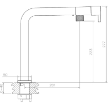 Abode Atlas Matt Black Kitchen Tap