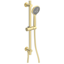 Challans Matt Black Shower Valve with Slider Rail and Overhead Rain Shower