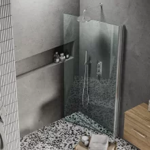 Lakes Coastline Alassio 1000mm Hinged Wetroom Screen 8mm Glass