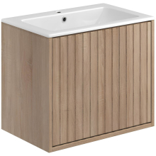 Scudo Alfie 600mm Sonoma Oak Wall Hung Vanity Unit