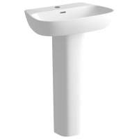 Muscovy Bathroom Suite, Basin, Close Close Toilet & Double Ended Bath 1700mm