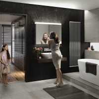 HiB Apex 100 LED Bathroom Mirror Cabinet - 47300