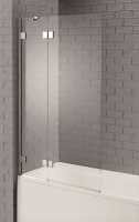 Hinged Bath Shower Screen - 1500 x 1000mm - Venturi 8 By Aquadart