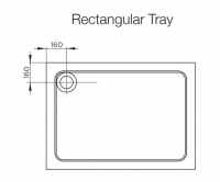 Aquadart Rectangle Shower Tray 1400 x 700mm