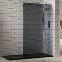 Aquaglass+ 1200mm Tinted Walk-in Shower Enclosure, Frontline Bathrooms
