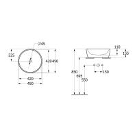 Villeroy & Boch Architectura Compact Round Wall Mounted Toilet and Soft Close Seat