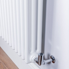 DQ Cove Mirror 1800 x 382 Vertical Radiator White