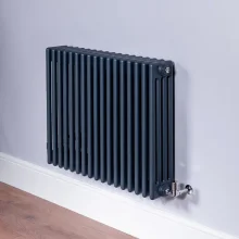 DQ Ardent 300 x 990mm 4 Column Anthracite Horizontal Radiator