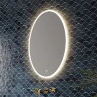 HIB Solstice 60 Black Illuminated LED Bathroom Mirror 600mm