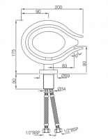 Abacus Iso Mono Basin Mixer - Brushed Nickel