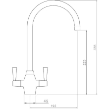 Abode Althia Single Lever Chrome Kitchen Tap