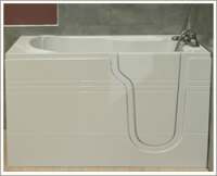 Athena - Mini Walk In Deep Soaker Bath (1060 x 660mm) With front Panel Mantaleda