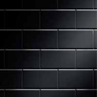 Atlantis Black Brick Metro Tile Panel 1200mm (W) x 2400mm (H)