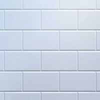 Atlantis White Brick Metro Tile Panel 1200mm (W) x 2400mm (H)
