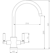 Blanco Kano S Matt Black Kitchen Tap - 526668