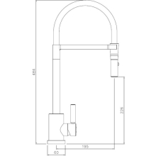 Abode Agilis Single Lever Brushed Nickel Kitchen Mixer Tap