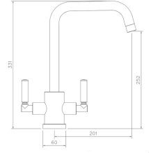 Abode Agilis Single Lever Chrome Kitchen Mixer Tap