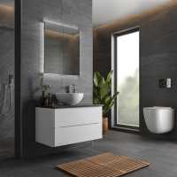HiB Atrium 80 LED Bathroom Mirror Cabinet - 53200