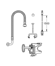 VitrA V Fix Prime Reduced Height Wall Hung Toilet Frame with Concealed Cistern 3/6L