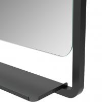 Kaiya 600mm Round Mirror - Matt Black