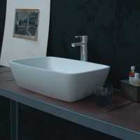 Clearwater Palermo ClearStone Countertop Basin - 550 x 350 - B3CCS