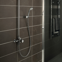 Ideal Standard Idealrain S1 Shower Kit with 80mm Handset, 600mm Rail and 1.35m Hose - Chrome