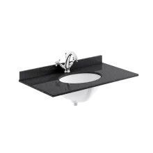 Bayswater 800mm Black Marble 1 Tap Hole Under Counter Basin and Worktop