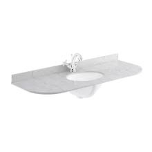 Bayswater 1200mm Grey Marble 1 Tap Hole Under Counter Basin and Radius Worktop