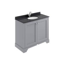 Bayswater Traditional 1000mm 2 Door Plummett Grey Basin Cabinet