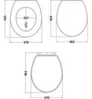 Arley Pluto D Soft Close Quick Release Toilet Seat