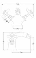 Skye Monobloc Bidet Tap