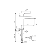 Ideal Standard Cerafine D Single Lever Mini Basin Mixer with Pop-up Waste 