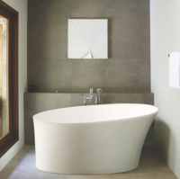 Kurv Cian Solid Surface Freestanding Bath, 1890 x 900 By BC Designs 