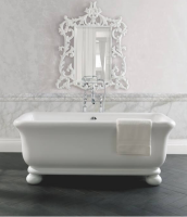 Bampton Cian Solid Surface Freestanding Bath, 1555 x 740 By BC Designs 