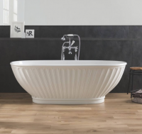 Kurv Cian Solid Surface Freestanding Bath, 1890 x 900 By BC Designs 