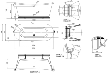 Boat 1700 x 750 Double-Skinned Freestanding Bath - White or Bespoke Colour By BC Designs