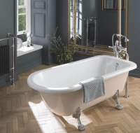 Gressingham 1760mm Freestanding Boat Bath - White