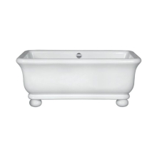 Senator Cian Solid Surface Freestanding Bath with Bun Feet, 1804 x 850 By BC Designs 